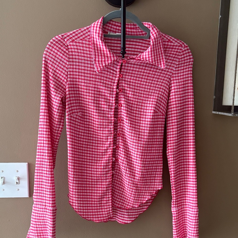 Kimchi blue gingham top